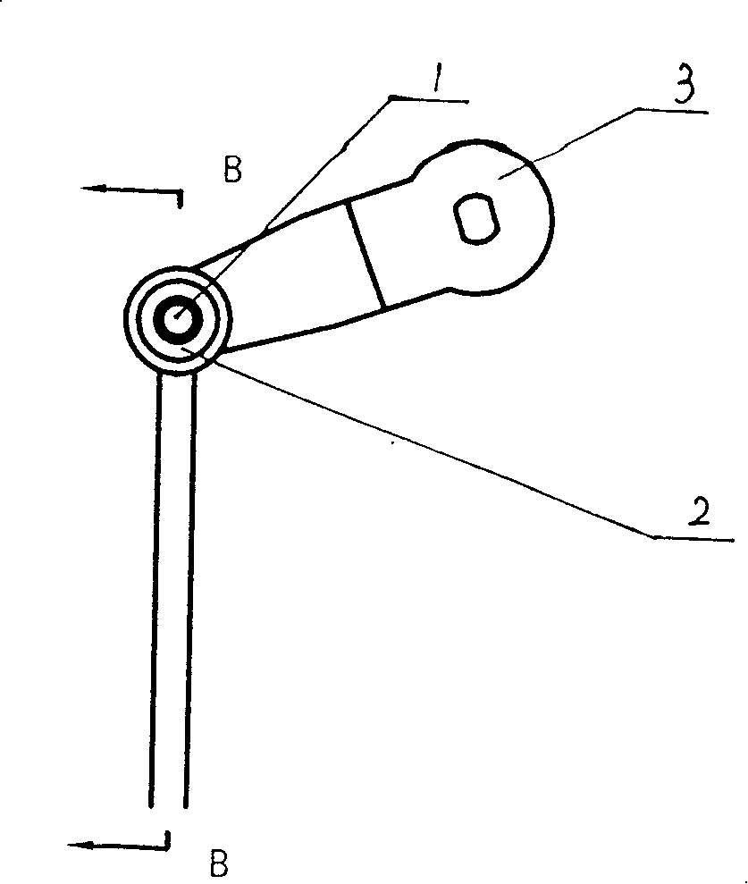 Vehicle gearshifting cable connector and gear shifting rotary arm assembling structure