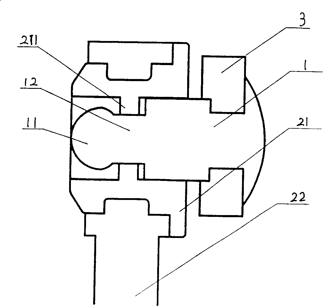 Vehicle gearshifting cable connector and gear shifting rotary arm assembling structure