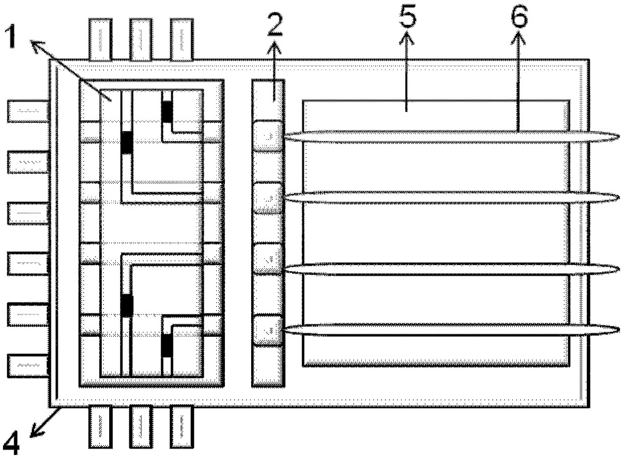 Detector integrated array structure and detector receiving module