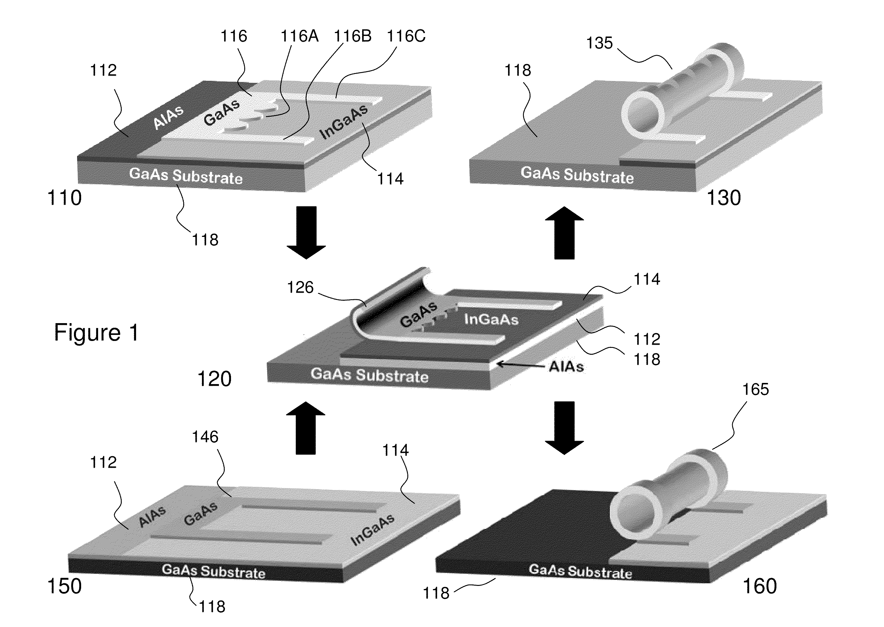 Method for Fabricating Optical Semiconductor Tubes and Devices Thereof