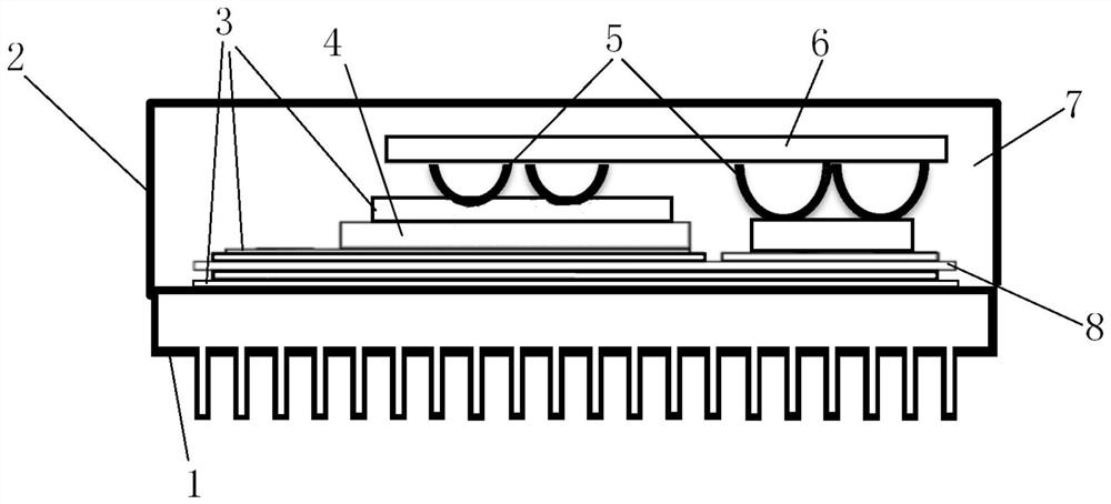 Connection process of internal binding wire of power module