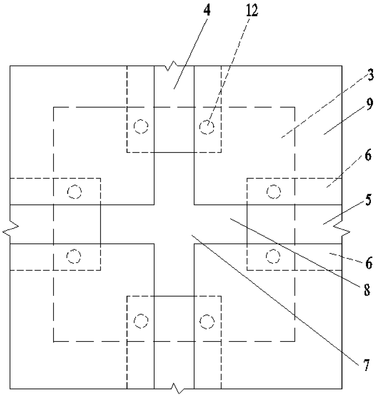 A connection structure of a raised floor and the raised floor