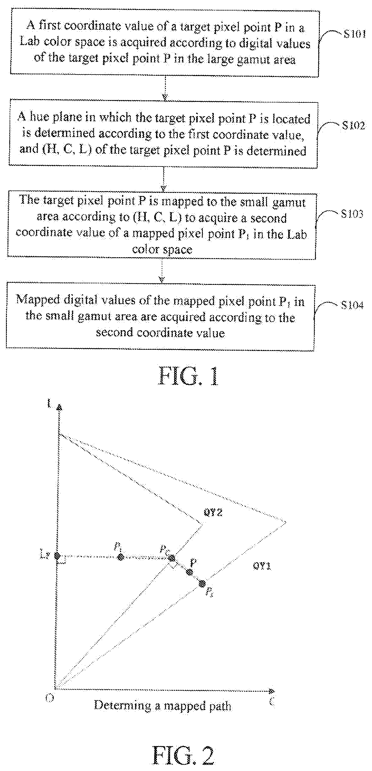 Gamut mapping method and device for compressing out-of-gamut area to in-of-gamut area, storage medium, and electronic device