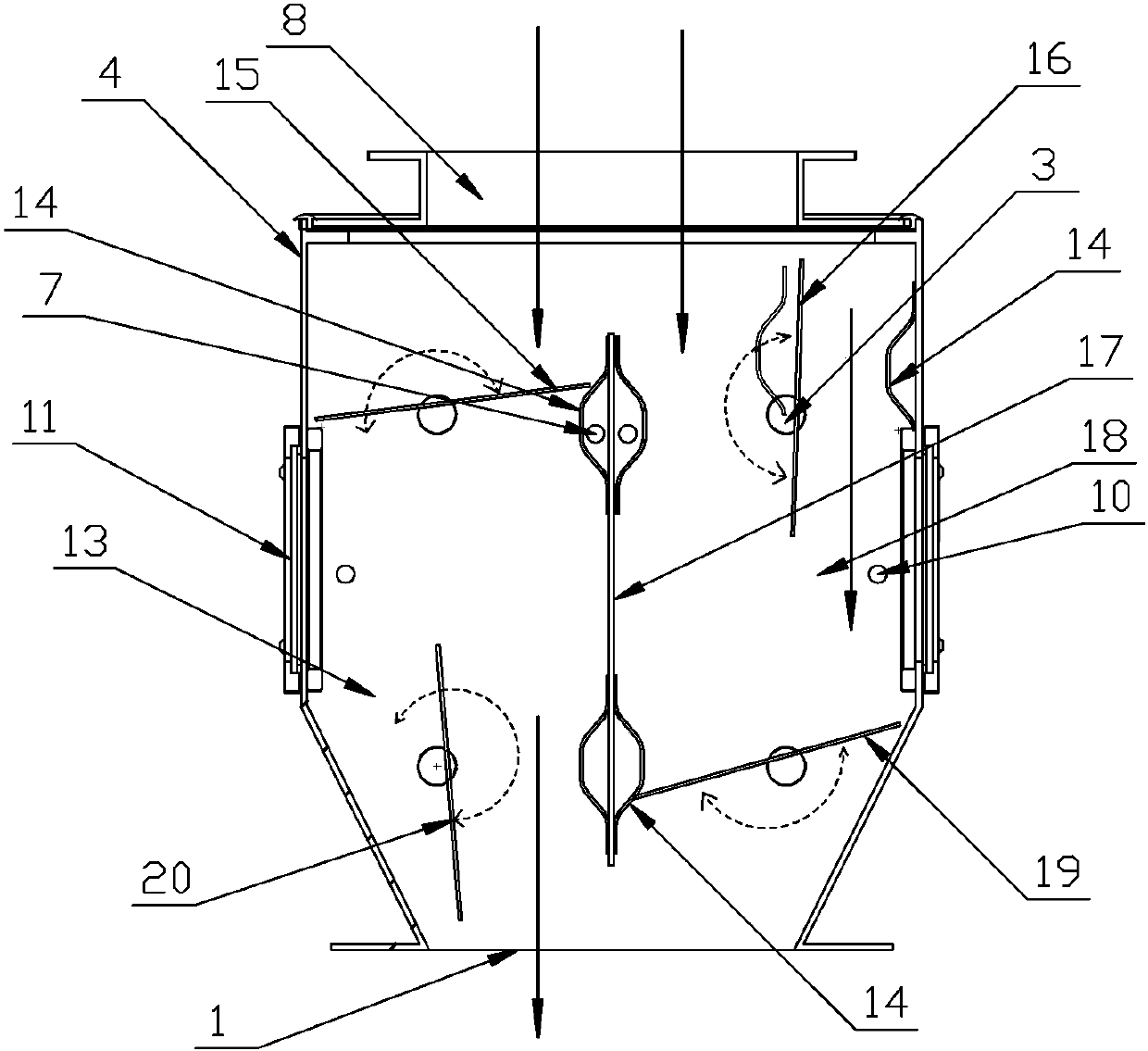 Energy-saving type positive and negative pressure pneumatic air seal machine