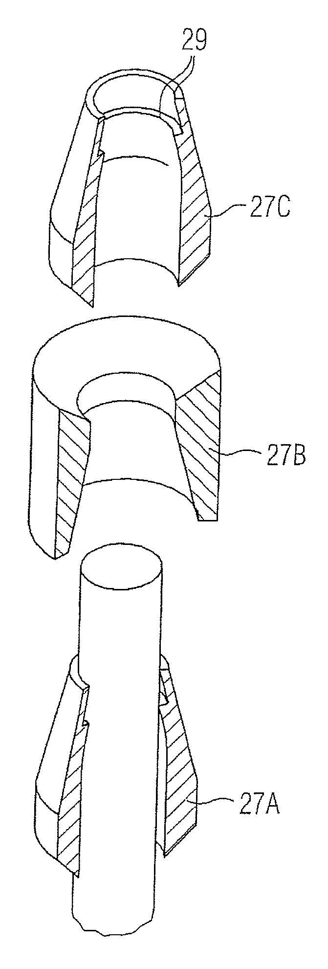 Surge arrester with a cage design