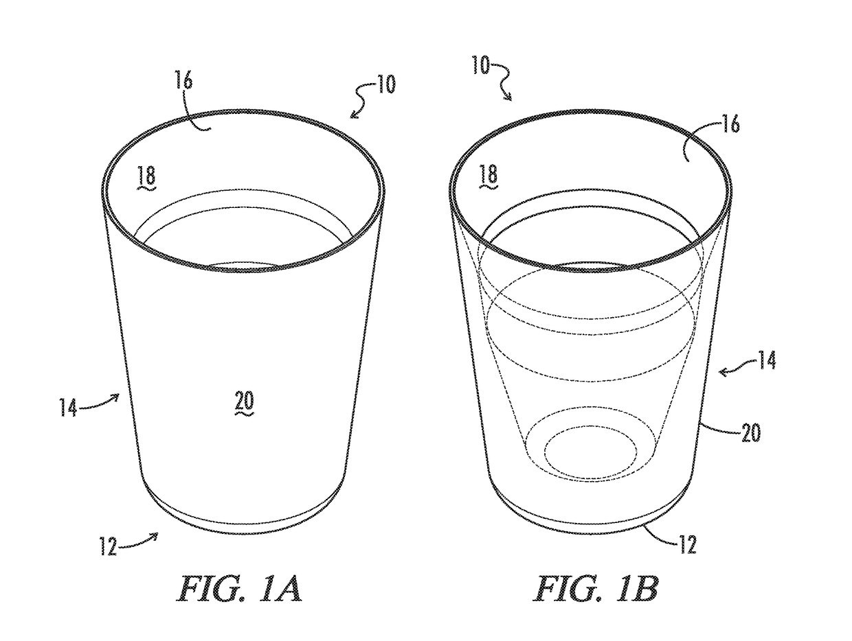 Polymeric Replacement for a Glass Drinking Container