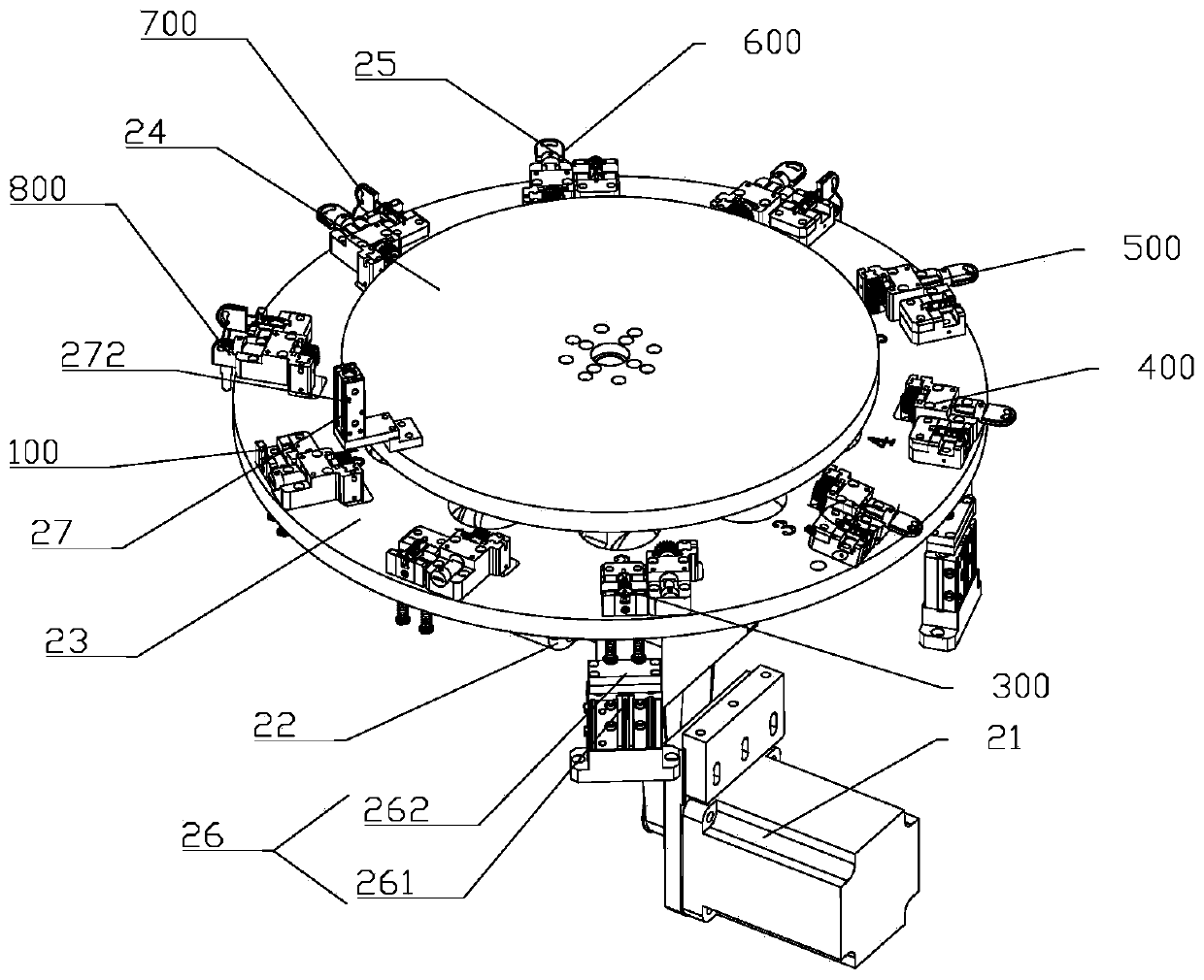 Lock plug spring and lock plate assembling machine and assembling method