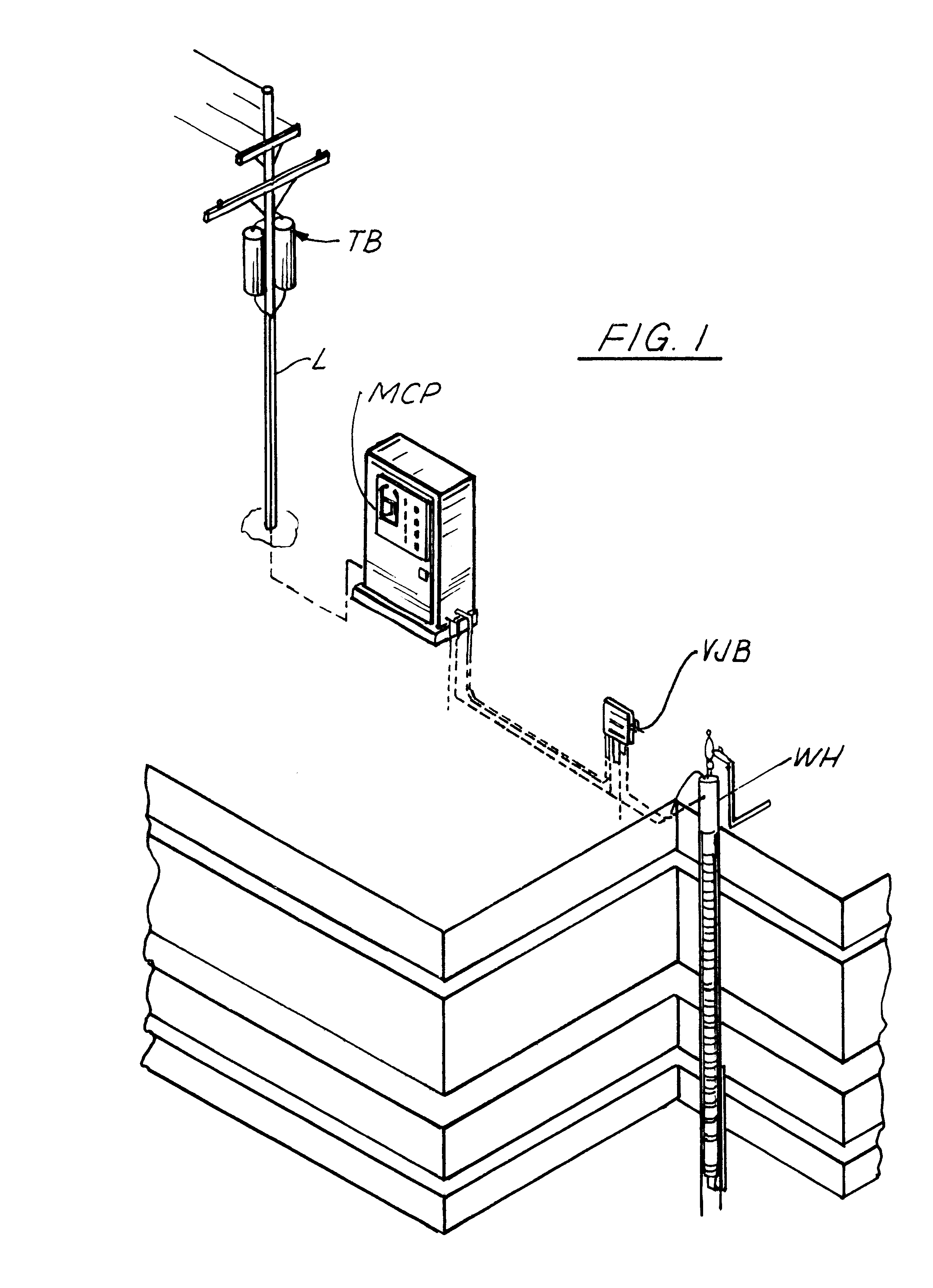 Underground well electrical cable transition with seals and drain