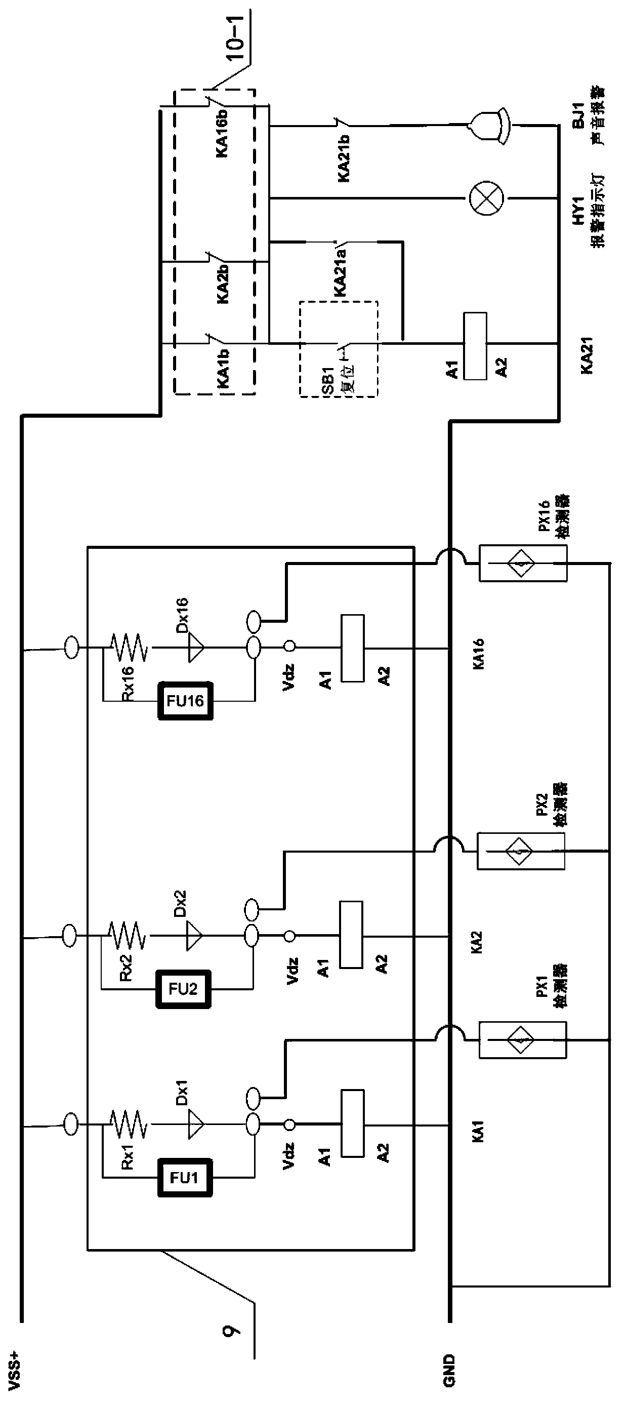 Quick positioning and digital display device of multiloop line faults and method thereof