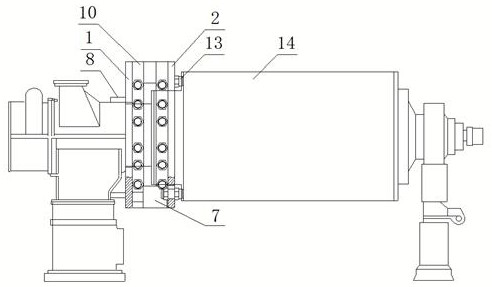 A method for removing the shaft core of the vacuum idler roller of a high-speed household paper machine