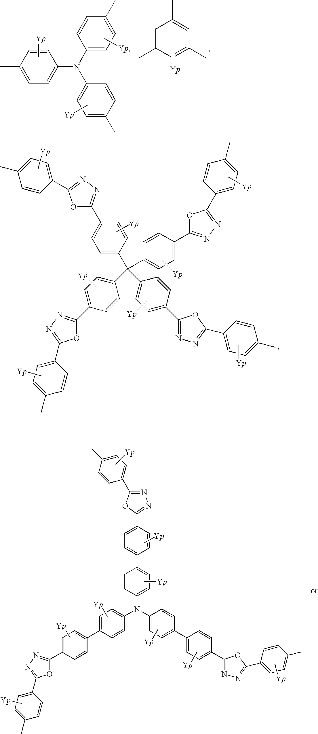 Quinoline copolymer having branced structure and organic electroluminescent device employing same