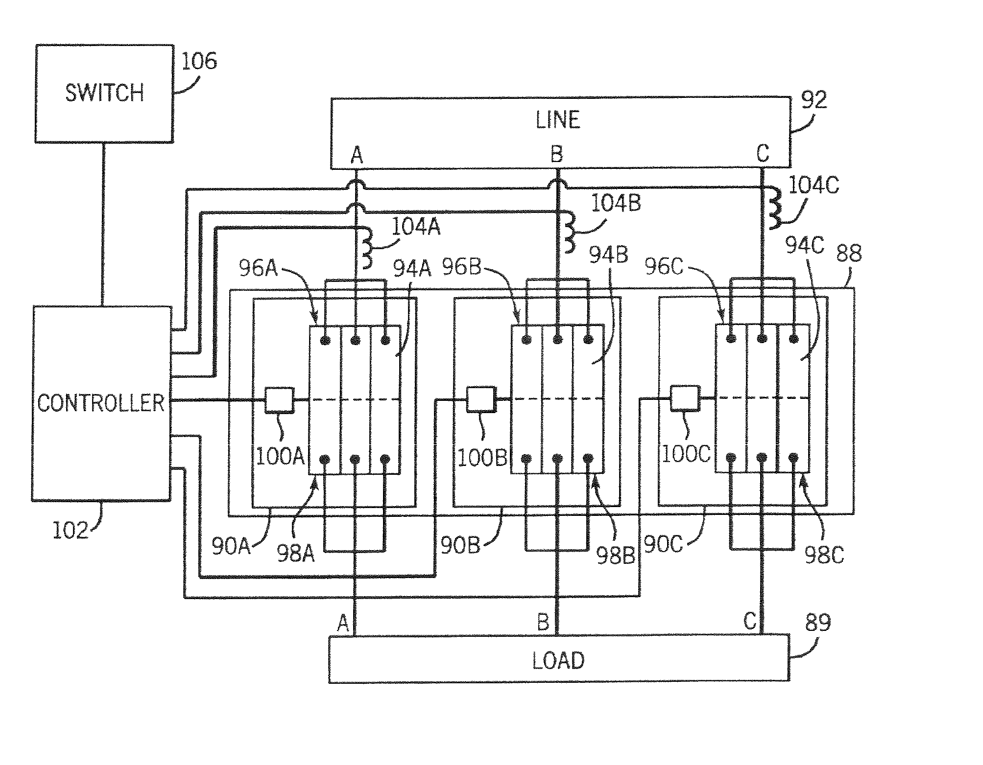 Method and apparatus to independently control contactors in a multiple contactor configuration