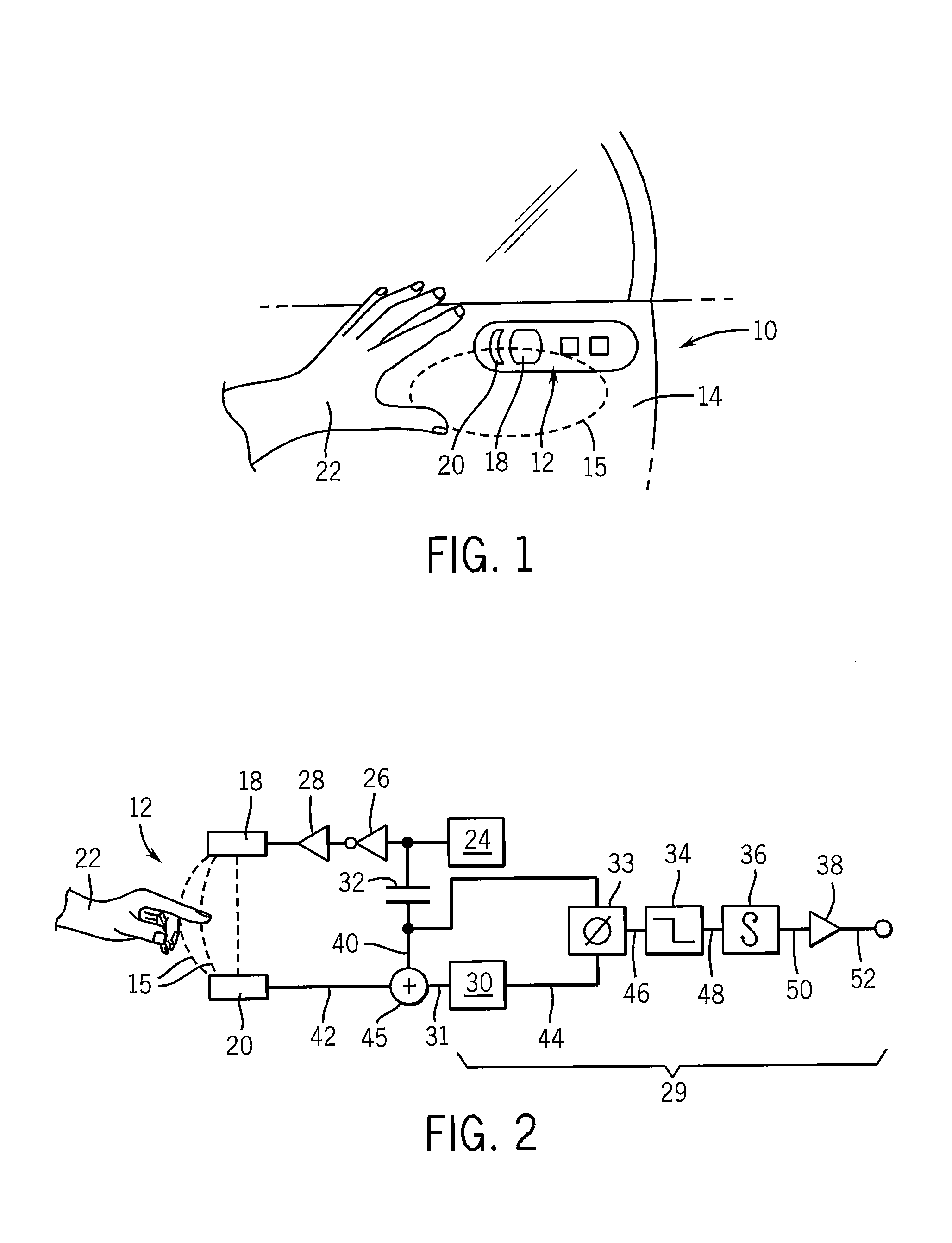 Electronic proximity switch