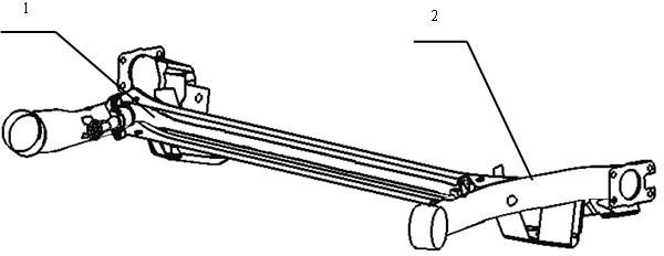 Back torsion beam suspension frame structure