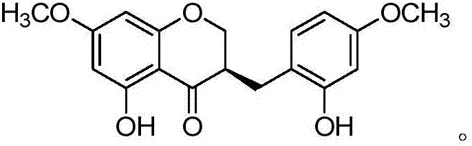 New dihydrogen homoisoflavonoid, and preparation method and application thereof