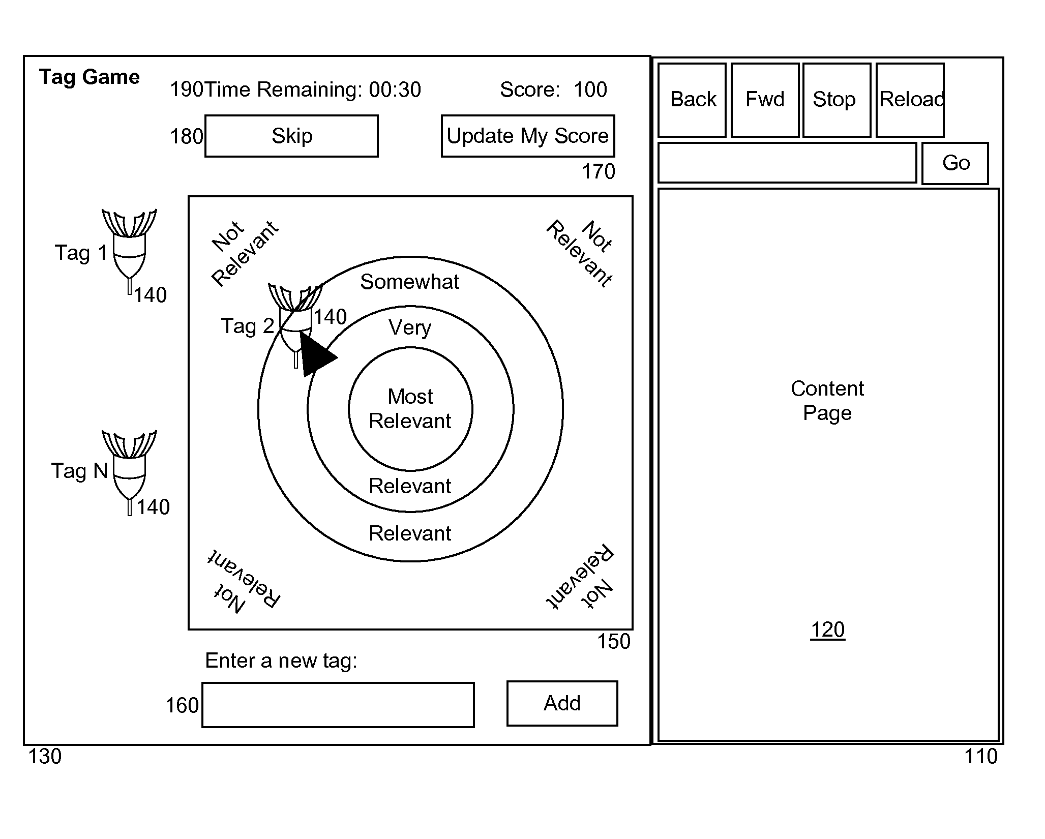 Game determination of tag relevance for social bookmarking