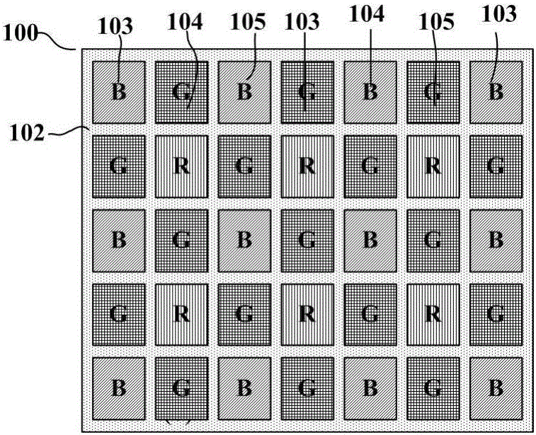 Color micro display device and preparation method thereof