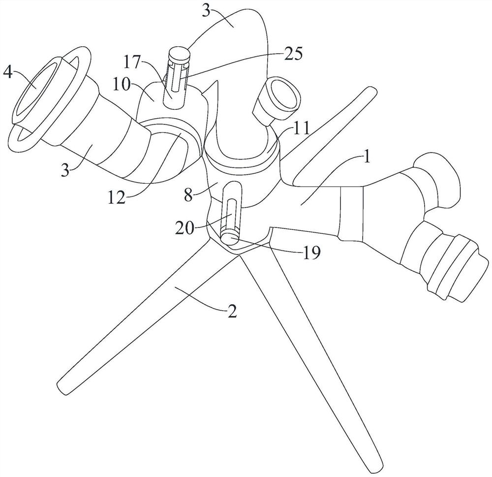 Integrated adjusting handle for fire water monitor