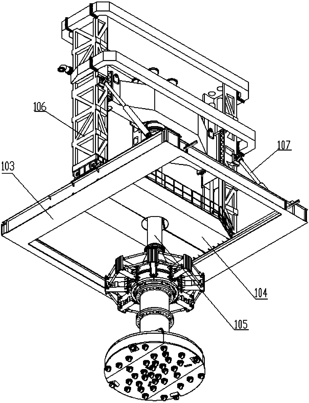 Vertical compound heading machine