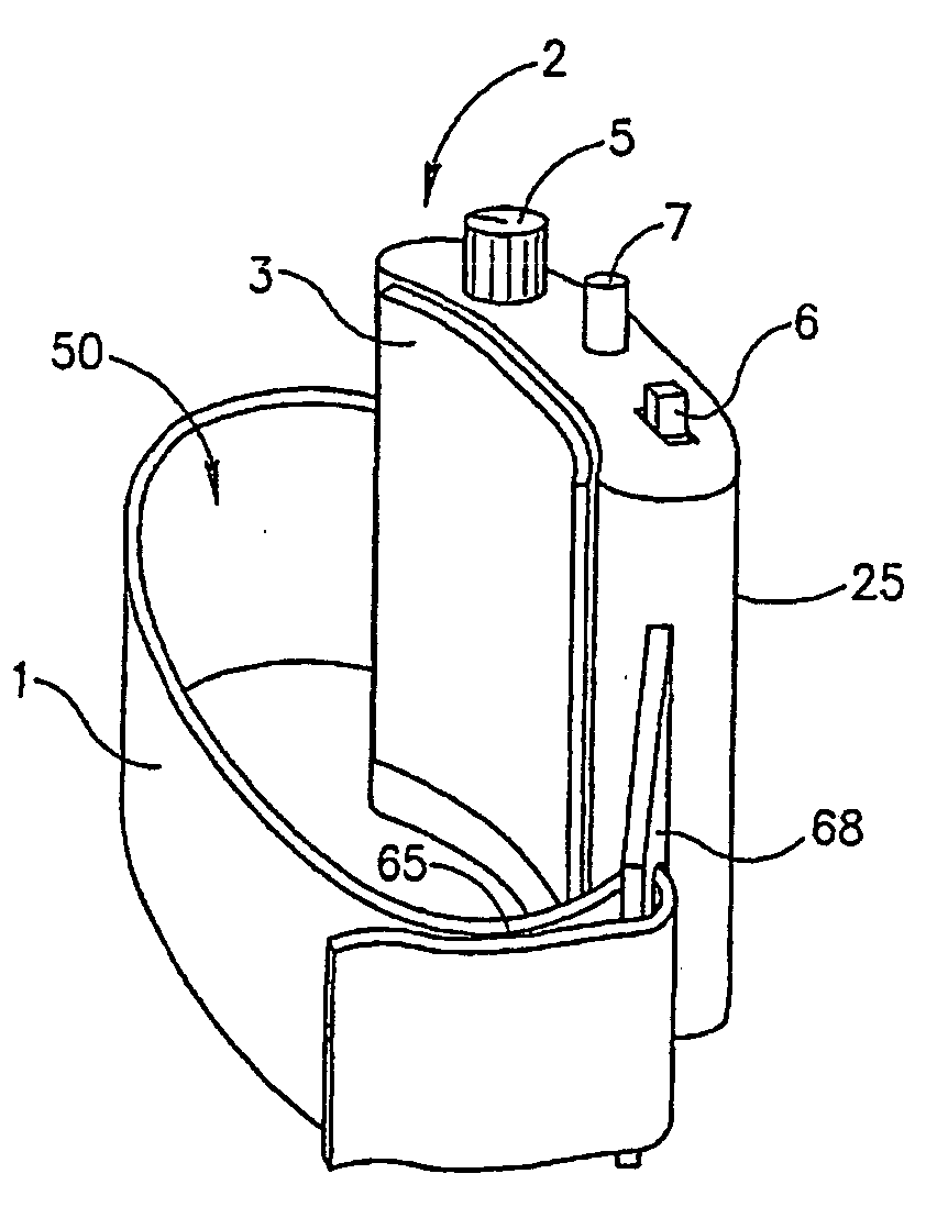 Portable device for the enhancement of circulation of blood and lymph flow in a limb