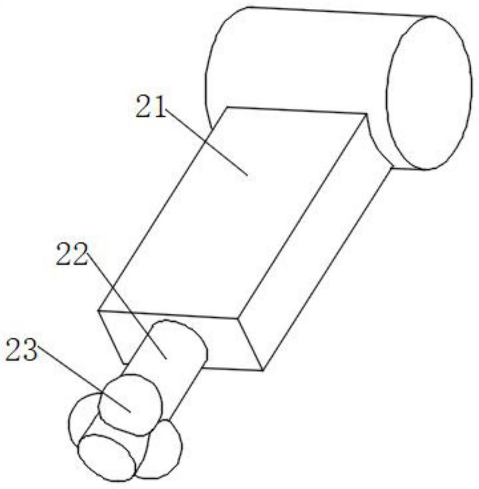 Logistics program control manipulator with rotary claw arm and movable working head