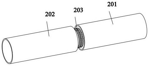 Butt welding auxiliary device and construction method for single-side welding and double-side forming of small-diameter round pipes