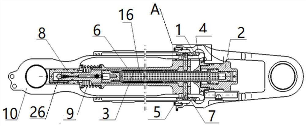 A locking mechanism of a strut device