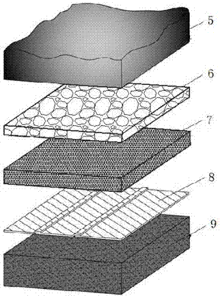 Covering carpet for repairing degradation-resistant organic substance contaminated sediment in situ and laying method of covering carpet