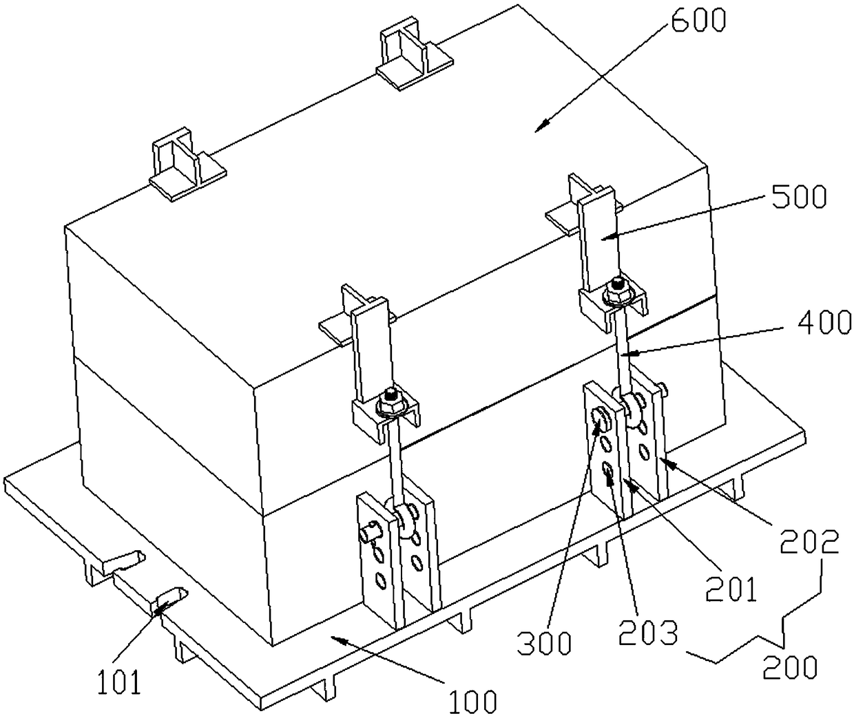 Core clamping device