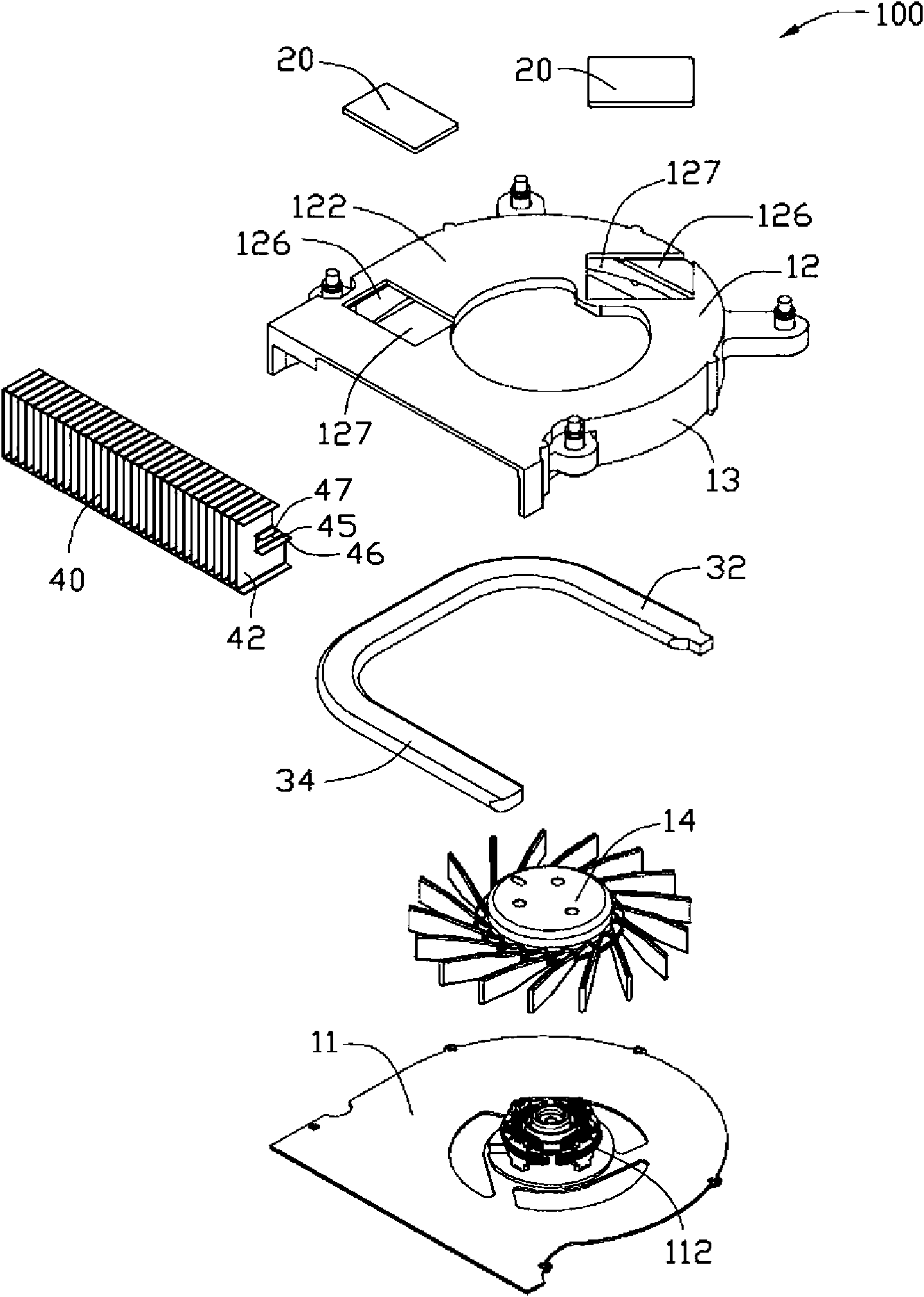 Radiating module