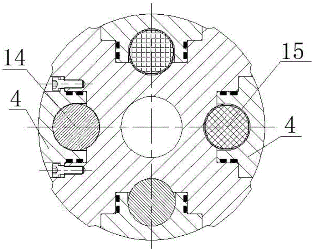 Mechanical device applicable to underground near-bit wireless short-distance transmission and sending