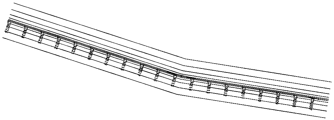 Method for extracting center-line airborne geophysical prospecting data extraction method of curved railway tunnel