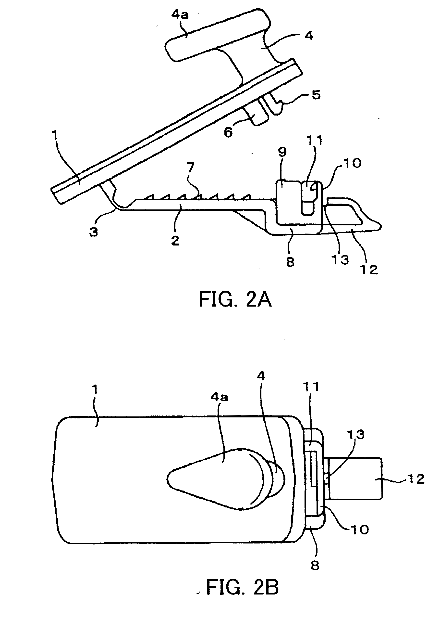 Fastener for floor mat