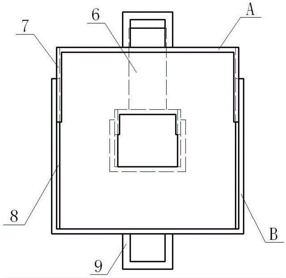 A square Venturi mixer with a push-pull structure