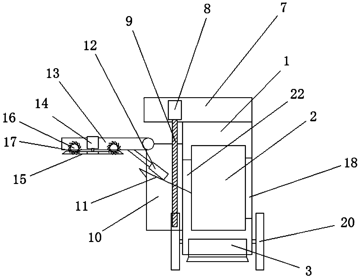 Adjustable shrub pruning device