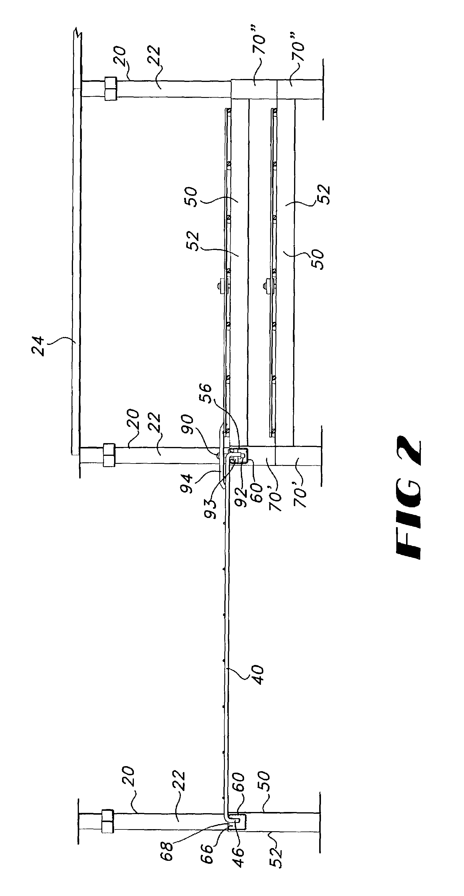 Cable tray support assembly