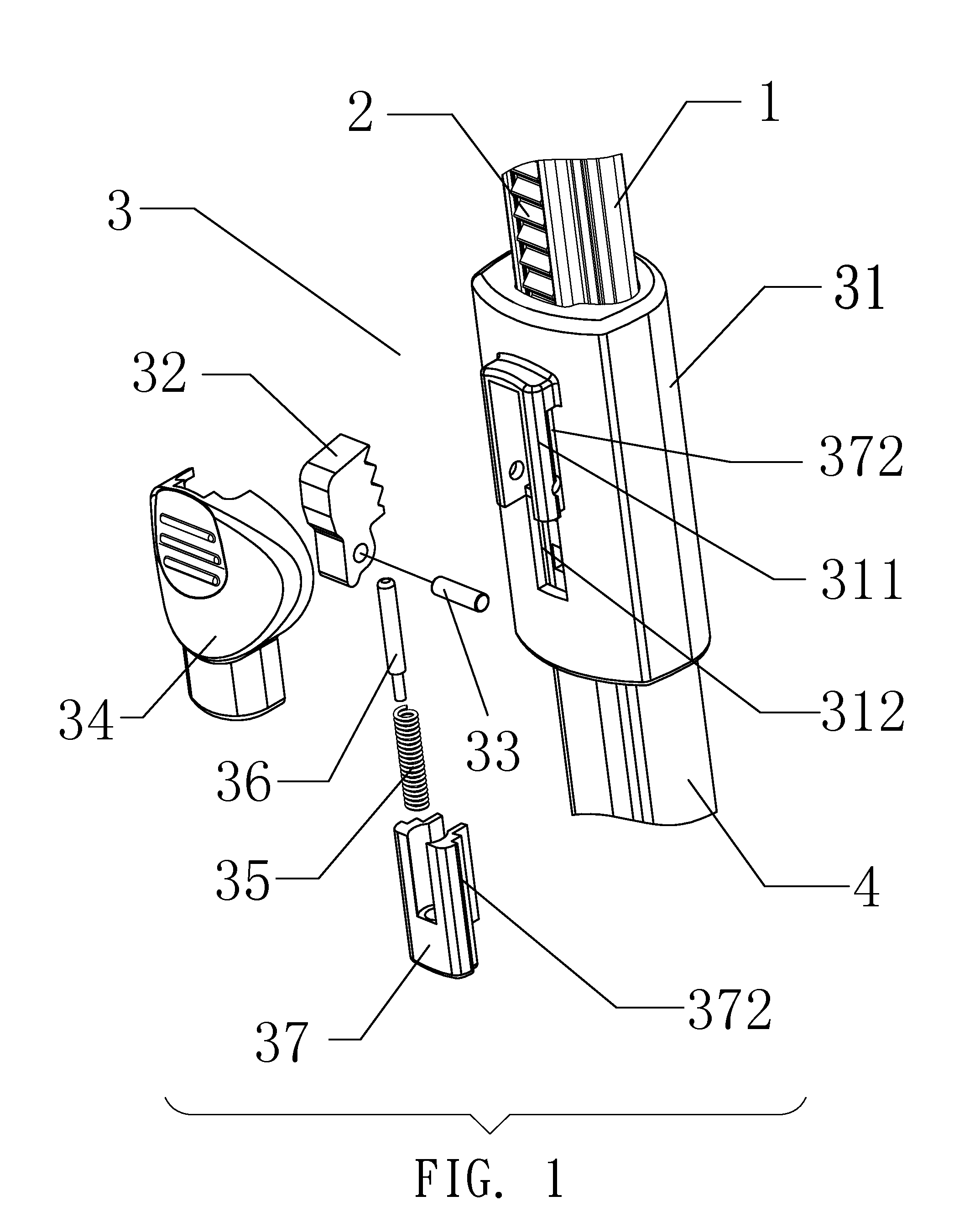 Rack Type Telescopic Handle of Horticultural Shears