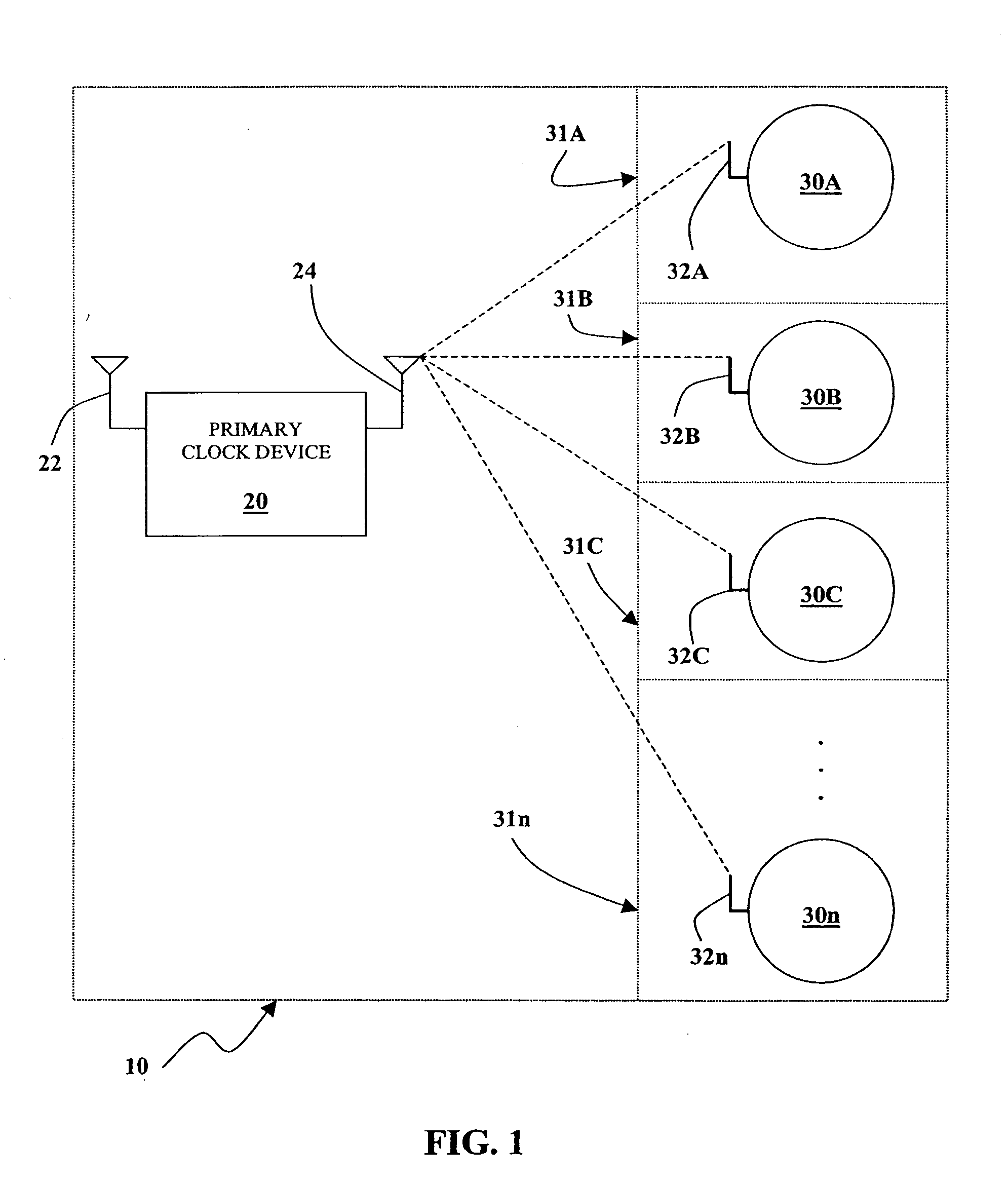 Wireless clock system