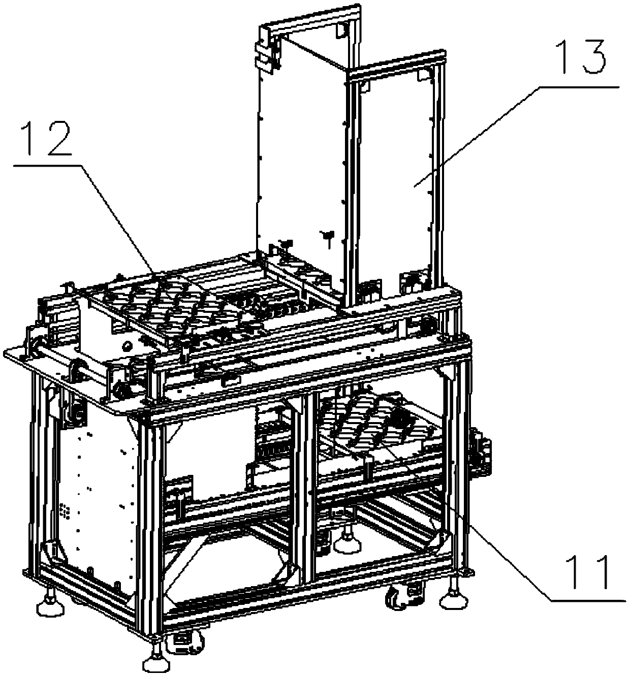 Automatic testing device and method for products