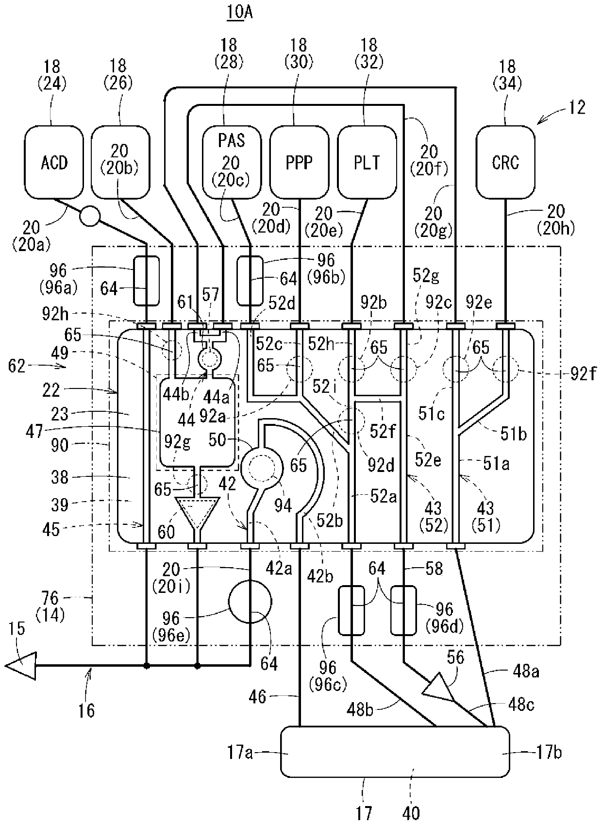 Blood component sampling cassette, blood sampling circuit set, and blood component sampling system