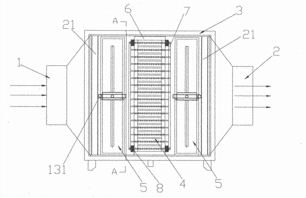 Automatic cleaning gradient purifier