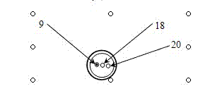 Greenhouse gas collection device for soil at different depths, and in-situ observation method