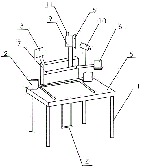 Nameplate printing device for back cover of television set