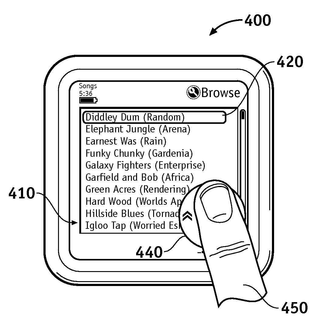 Graphical scroll wheel