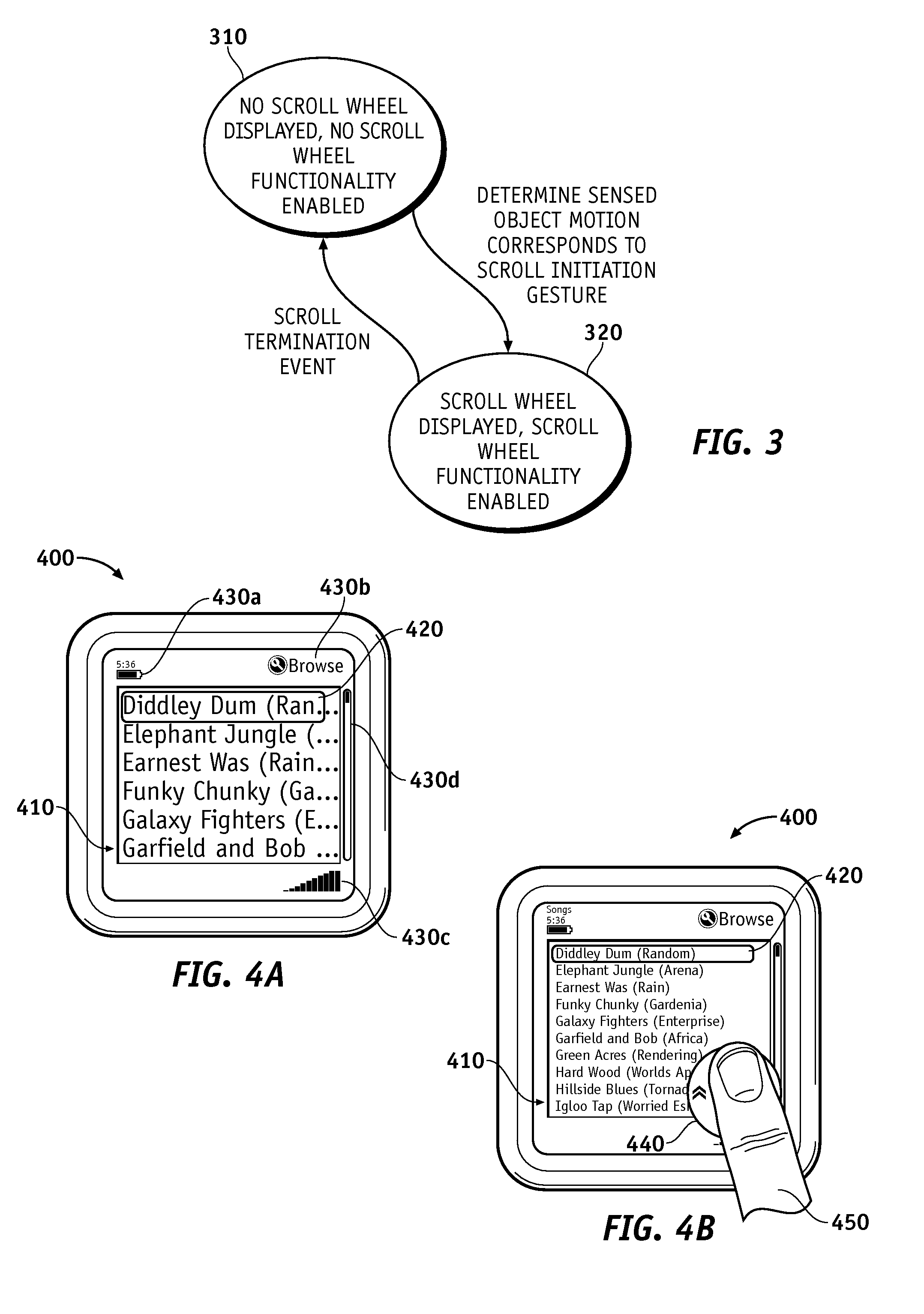 Graphical scroll wheel