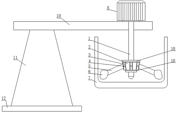 High speed dispersion machine suitable for high-viscosity and heavy materials