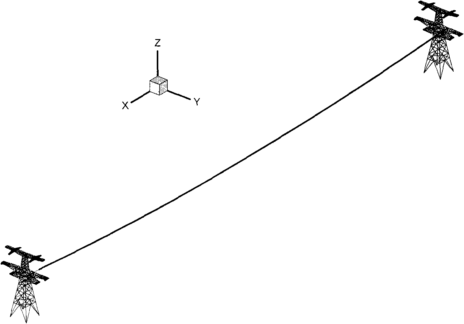 Method for iron tower anti-lead galloping of coupled system of iron tower, lead and anti-galloping device