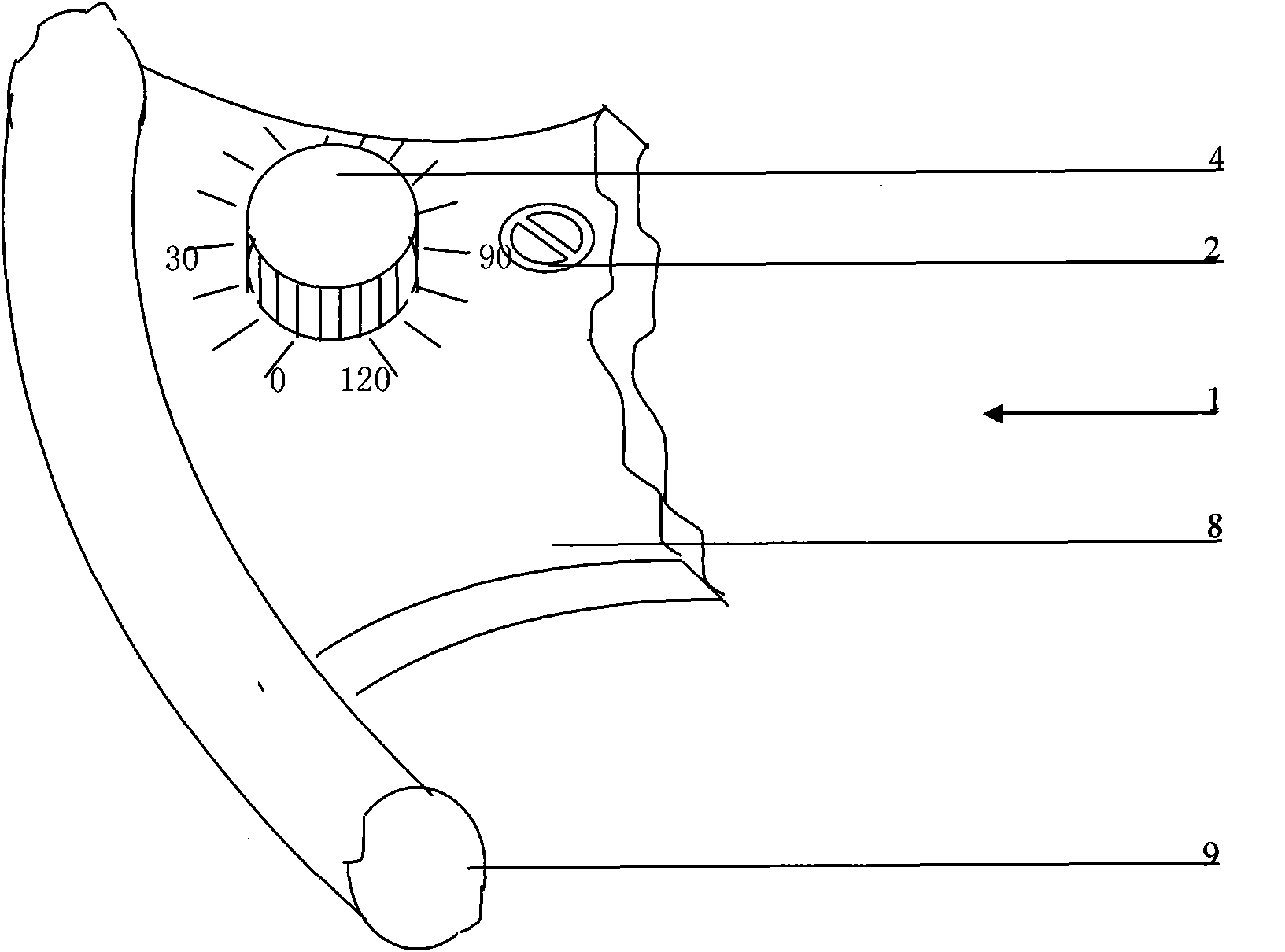 Control switch device of cruise control system of automobile