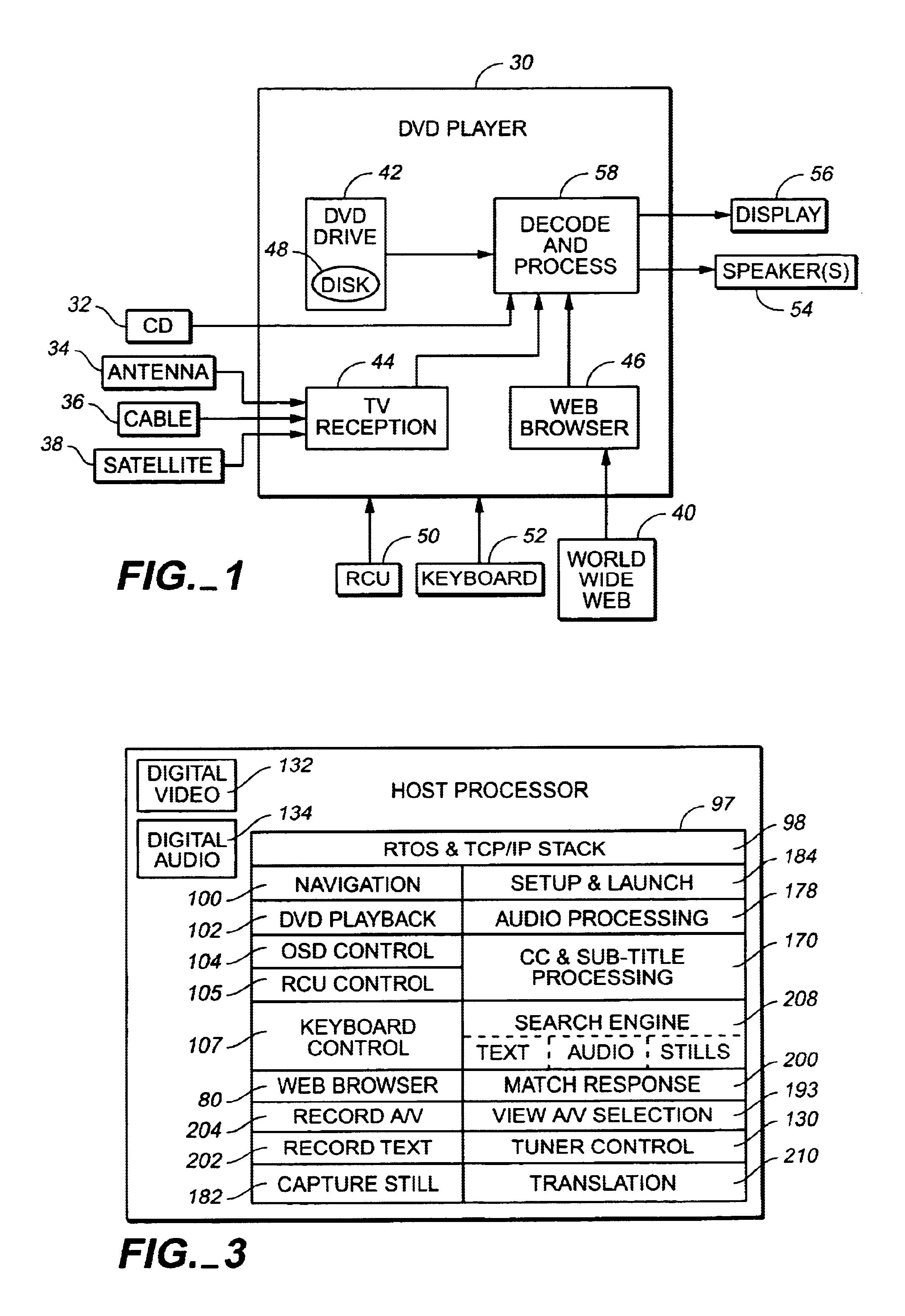 Audio/visual device for capturing, searching and/or displaying audio/visual material