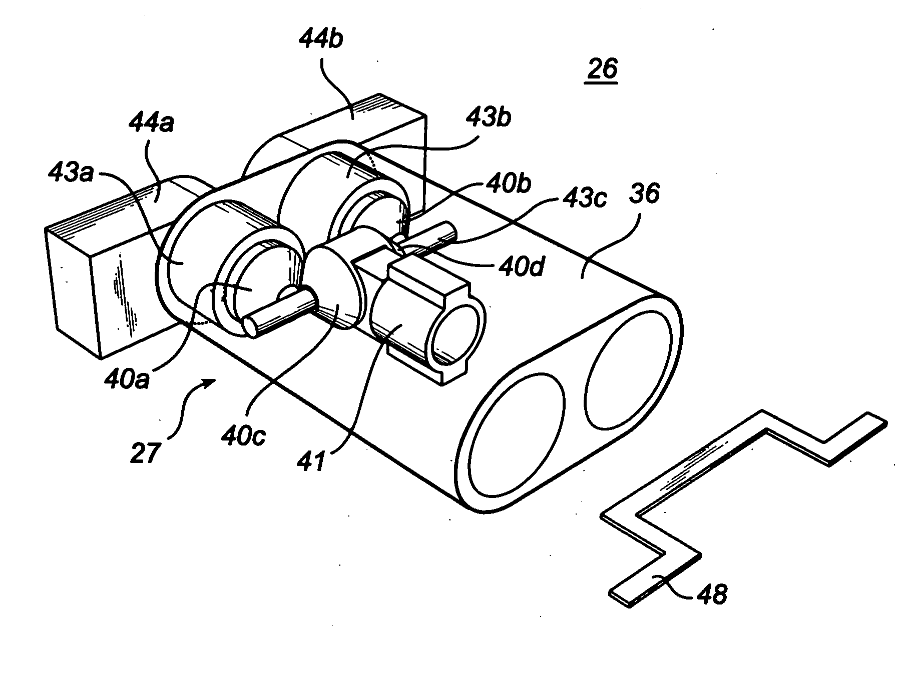 Mobile communications device with synchronising hinge